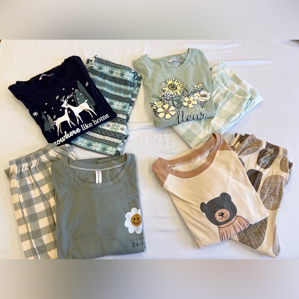 Pyjamas bundle long sleeves cotton PJs